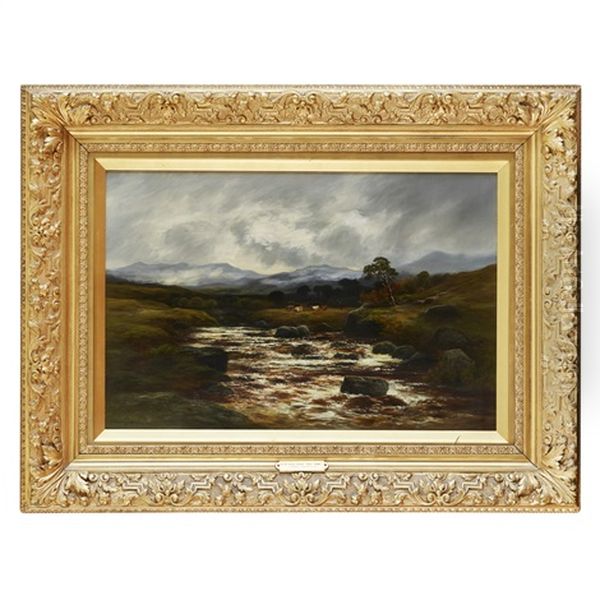 On The Blackwater, Ross-shire Oil Painting by William Beattie Brown