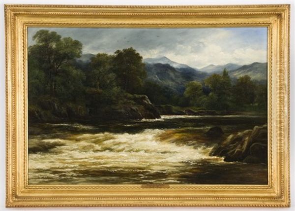 Highland River View Oil Painting by William Beattie Brown