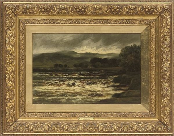 Upper Vale Of Findhorn Near Whitebridge Oil Painting by William Beattie Brown