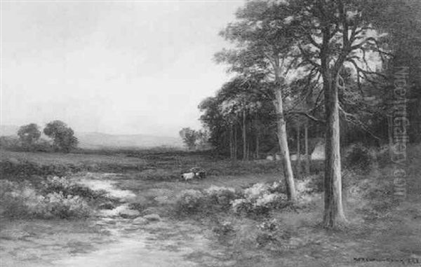 Invernesshire, Near Drumore Oil Painting by William Beattie Brown