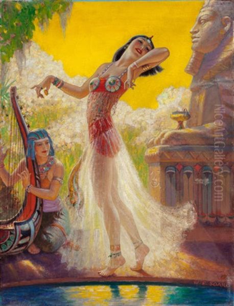 Egyptian Dancer Oil Painting by William Fulton Brown