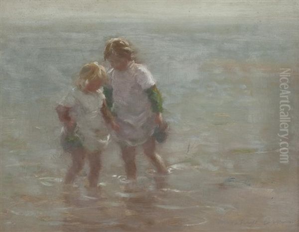 Bathers Oil Painting by William Marshall Brown