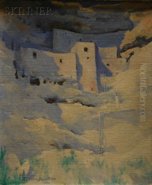 Montezumacastle Oil Painting by Marion Boyd Allen