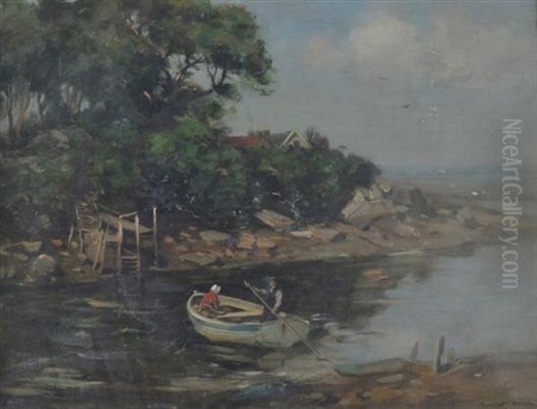 Setting Out Oil Painting by William Marshall Brown