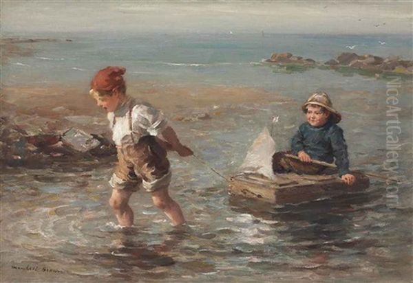 The Young Mariners Oil Painting by William Marshall Brown