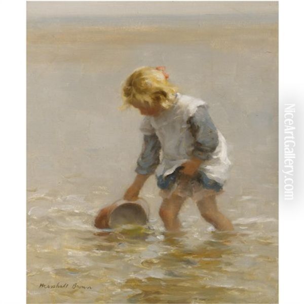 By The Sea Oil Painting by William Marshall Brown