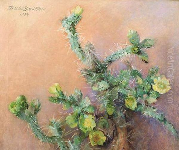 Cactus Still Life Oil Painting by Marion Boyd Allen