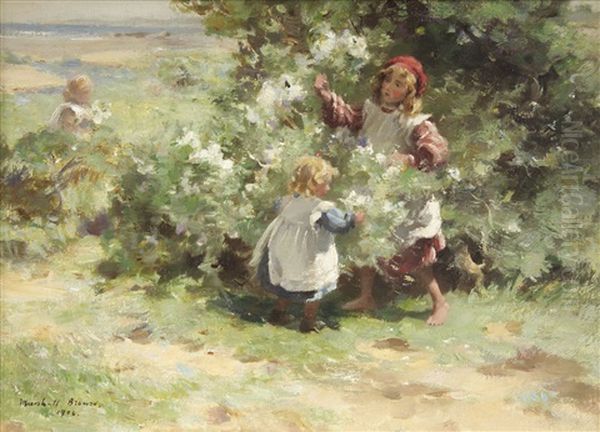 May Blossom Oil Painting by William Marshall Brown