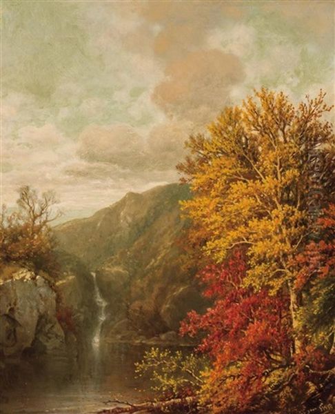 Autumn Oil Painting by William Mason Brown