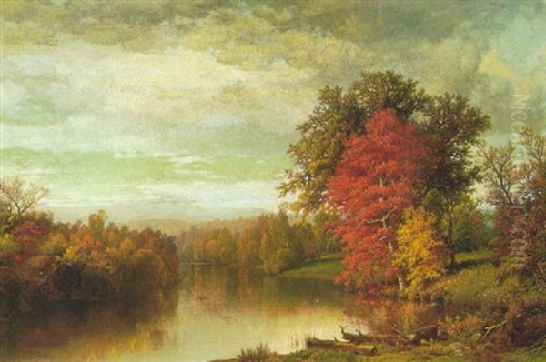 Colors Of Fall Oil Painting by William Mason Brown