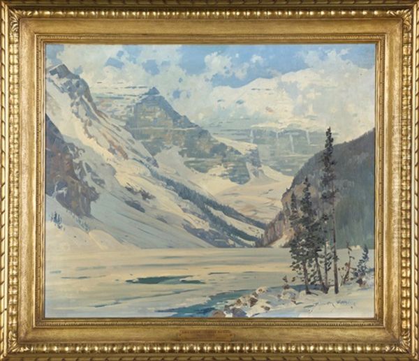 Lake Louise, Canadian Rockies Oil Painting by Belmore Browne