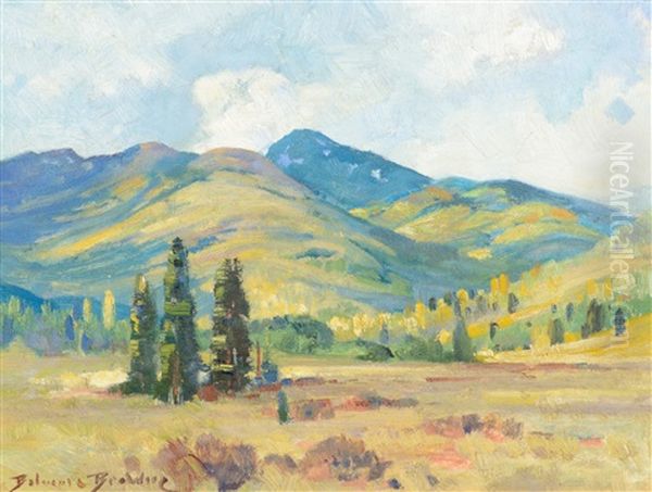 Golden Aspens Oil Painting by Belmore Browne