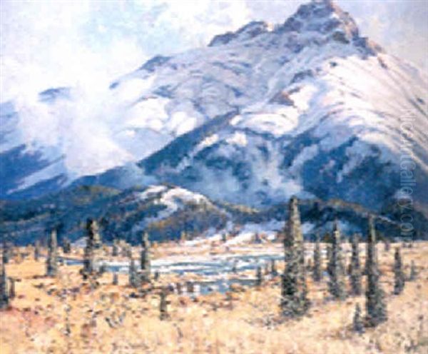 New Snow Clearwater Mountains Oil Painting by Belmore Browne