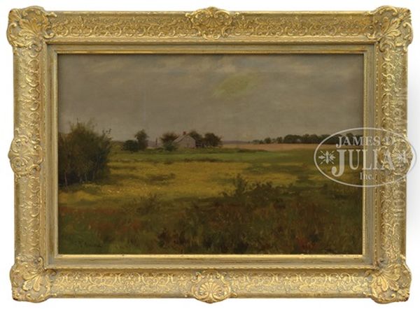 A Natick Landscape Oil Painting by Charles Francis Browne