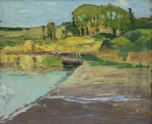 Low Tide Oil Painting by George Elmer Browne