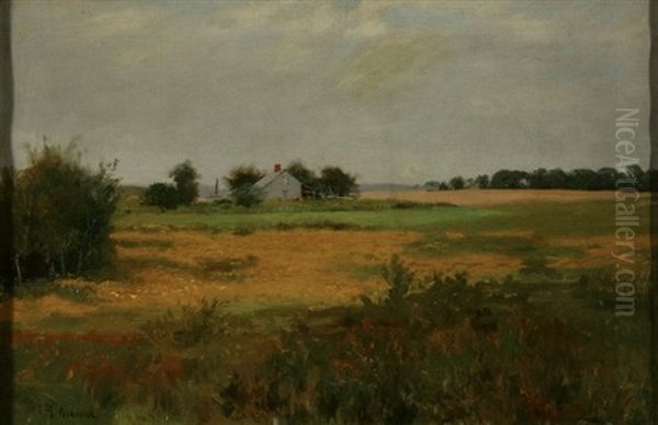 Landscape With Farm Oil Painting by George Elmer Browne