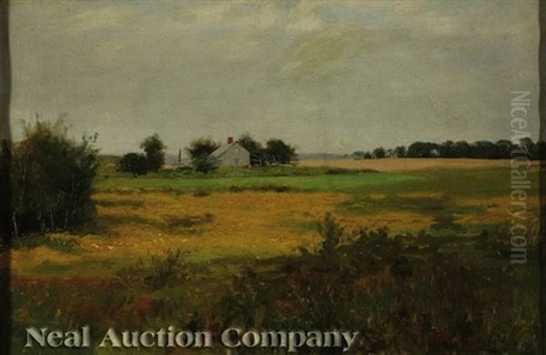 Landscape With Farm Oil Painting by George Elmer Browne