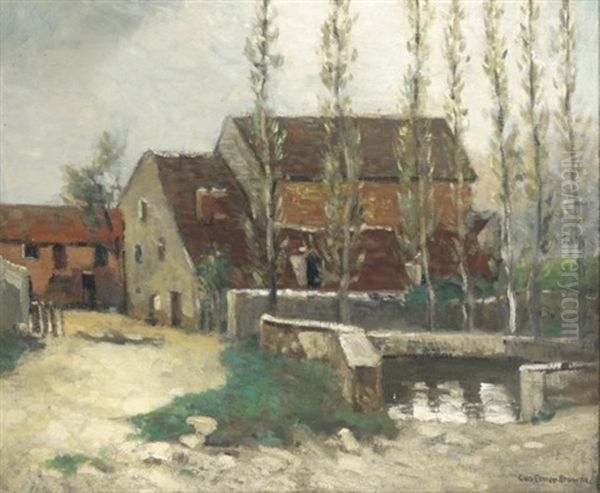 The Farm In Provence Oil Painting by George Elmer Browne