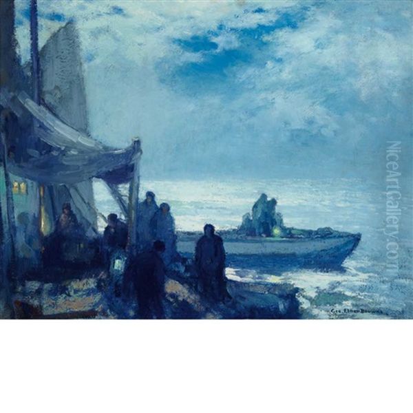 Evening Along The Shore Oil Painting by George Elmer Browne