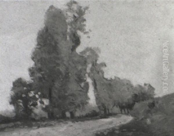 Trees In The Autumn Winds by George Elmer Browne