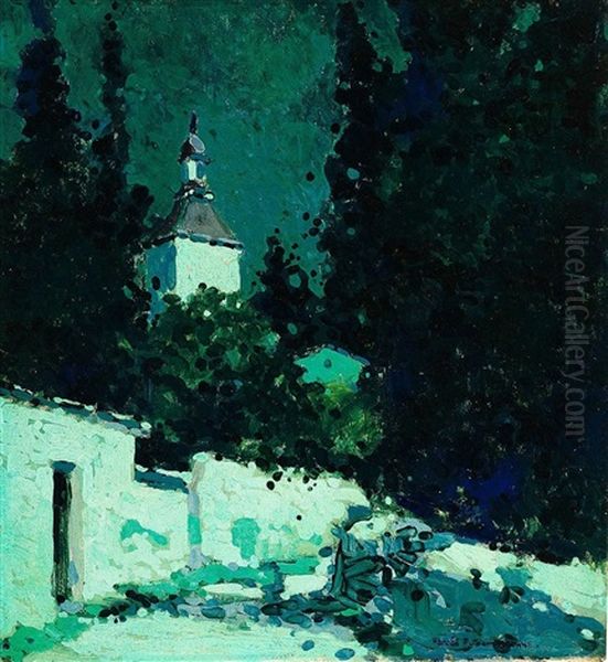 Bei Nacht Oil Painting by Harold Putnam Browne