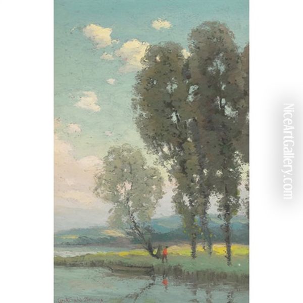 Summer Afternoon Oil Painting by Joseph Archibald Browne