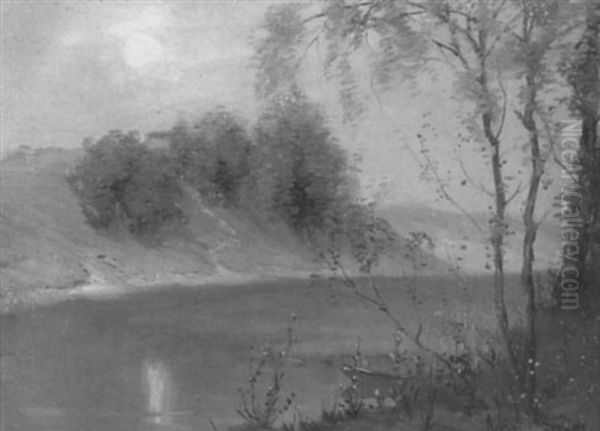 On The Banks Of The Humber River Oil Painting by Joseph Archibald Browne