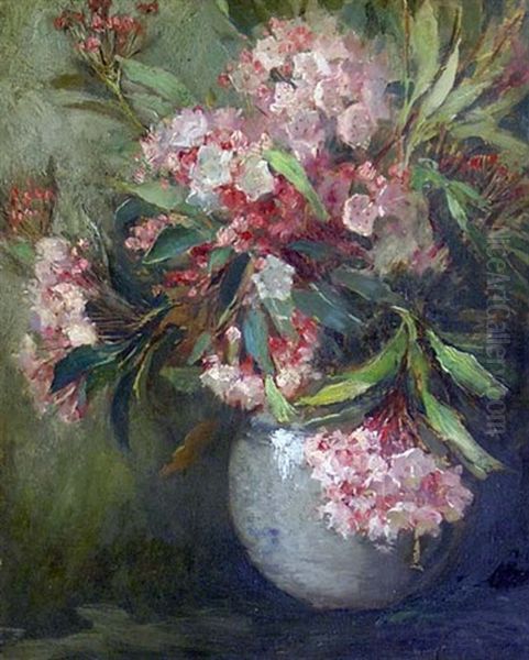 Vase Of Flowers Oil Painting by Matilda (Van Wyck) Browne