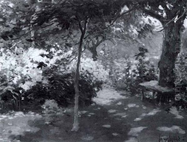 The Garden Path Oil Painting by Matilda (Van Wyck) Browne