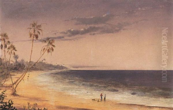 Tropical Paradise Oil Painting by Charles DeWolf Brownell