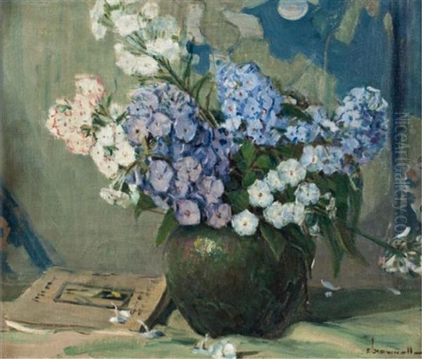 Still Life With Colophone Oil Painting by Peleg Franklin Brownell