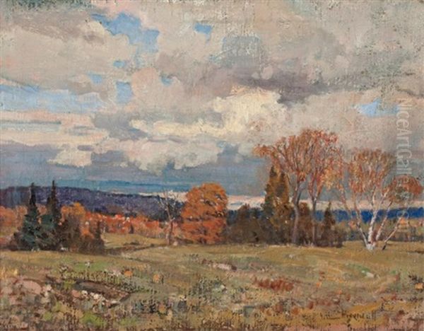 Autumn In The Gatineau Hills Oil Painting by Peleg Franklin Brownell