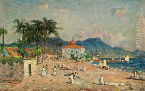 St. Kitts, British West Indies Oil Painting by Peleg Franklin Brownell