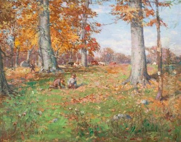 Playtime, Gatineau Hill Oil Painting by Peleg Franklin Brownell