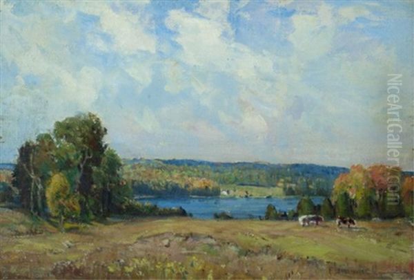 Rideau Lake Oil Painting by Peleg Franklin Brownell