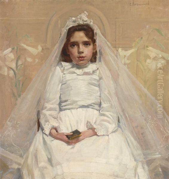 First Communion Oil Painting by Peleg Franklin Brownell