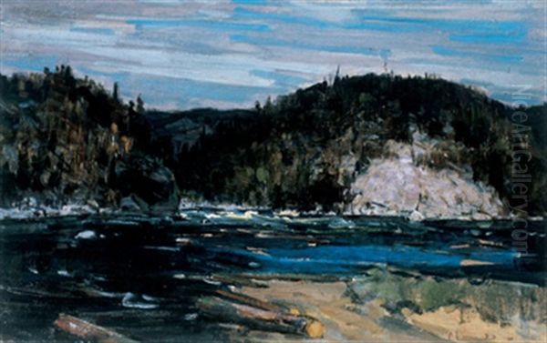 Gatineau Landscape Oil Painting by Peleg Franklin Brownell