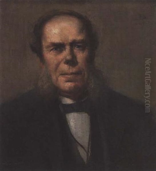 Portrait Of A Man Oil Painting by Peleg Franklin Brownell