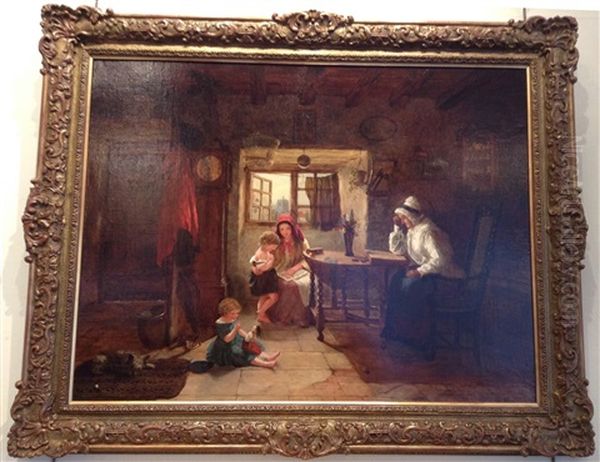 The Age Of Learning Oil Painting by George Washington Brownlow