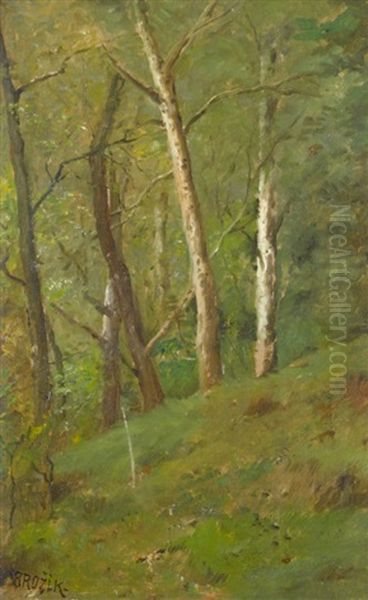 Waldhang Im Sommer Oil Painting by Vaclav Brozik