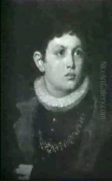 Portrait Of A Young Hapsburg Prince Oil Painting by Vaclav Brozik