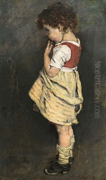 Little Girl by Lajos Bruck