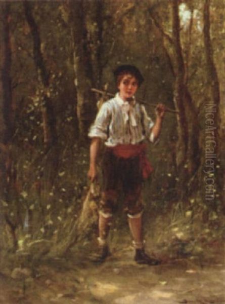 The Young Hunter by Lajos Bruck