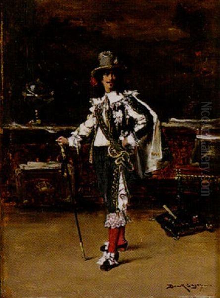 The Spanish Cavalier Oil Painting by Lajos Bruck