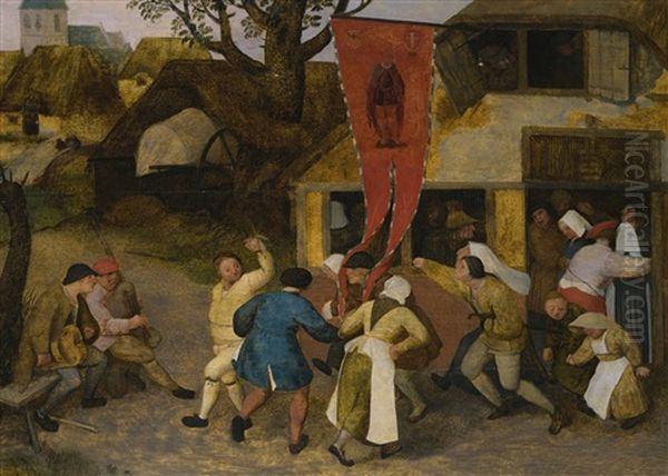 A Village Kermesse Oil Painting by Pieter Bruegel the Elder