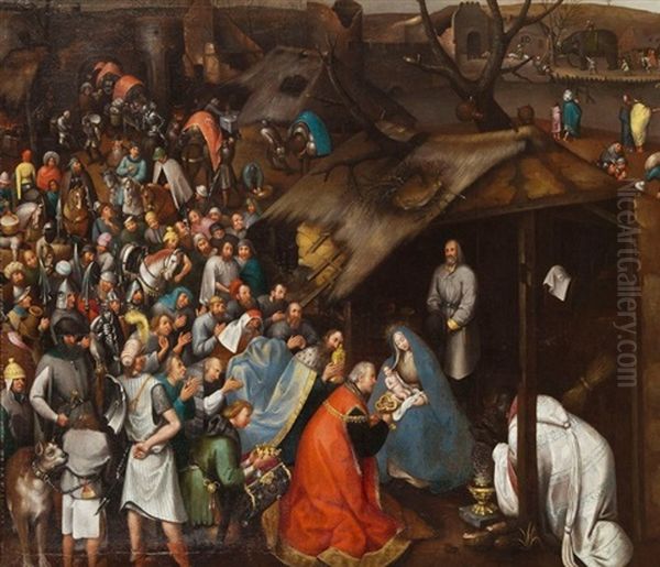 L'adoration Des Mages Oil Painting by Pieter Bruegel the Elder