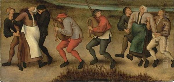 The Saint John's Dancers In Molenbeeck Oil Painting by Pieter Bruegel the Elder