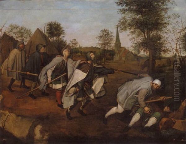 The Blind Leading The Blind Oil Painting by Pieter Bruegel the Elder