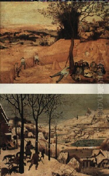 Hunters In The Snow Oil Painting by Pieter Bruegel the Elder