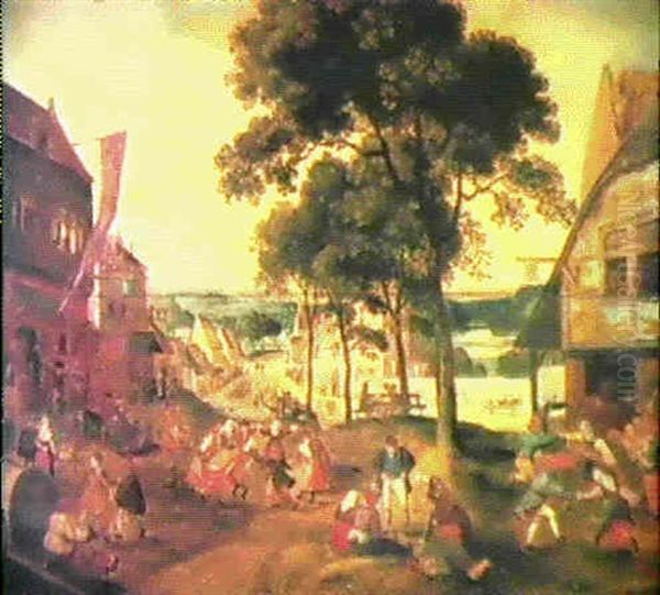 La Kermesse De La Saint-georges Oil Painting by Pieter Bruegel the Elder